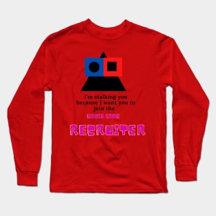 Korean game recruiter t shirts and products Long Sleeve T-Shirt